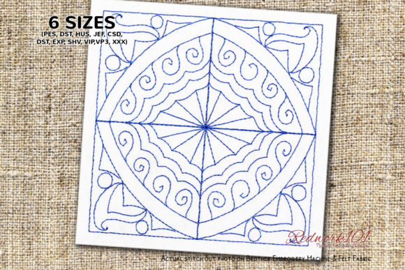 Abstract Pattern Redwork: A Designer’s Real-World Stitch Test