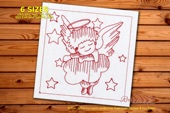 African Angel Lineart