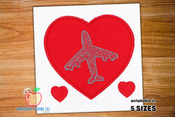 Airplane in Heart Design