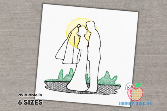 Bride and Groom in Love Quick Stitch