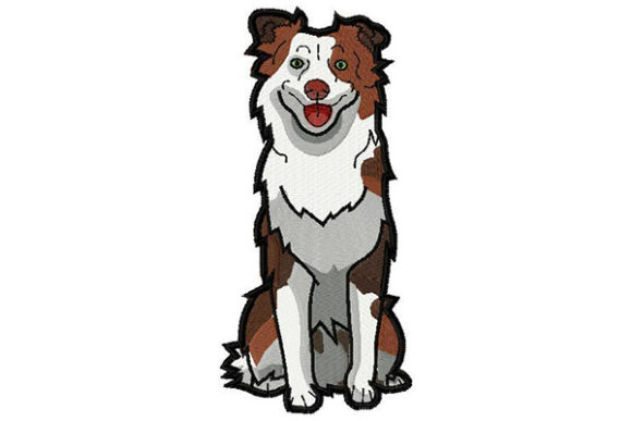 Good Boy Australian Shepherd Sitting