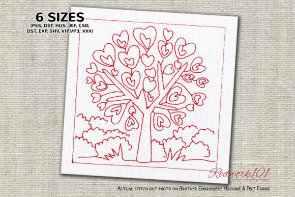 Love Tree: A Heartfelt Embroidery Design for Meaningful Gifts