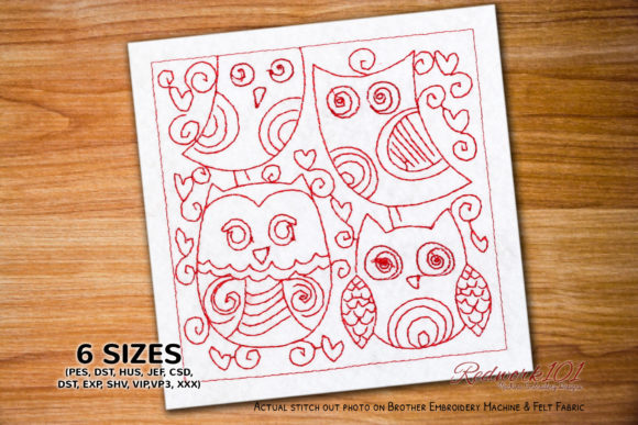 Owl Lineart: A Charming, Versatile Embroidery Design for Small Shops