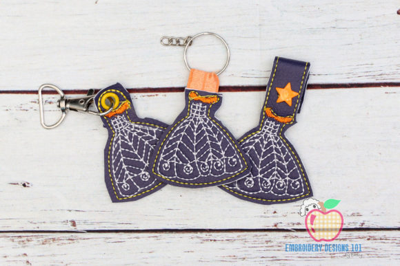 Stylish Girl Dress ITH Keyfob Design